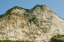 jagged mountain peak and cliff 