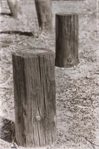 wood posts 