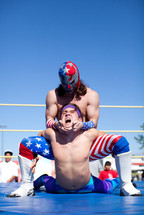 Men wrestling