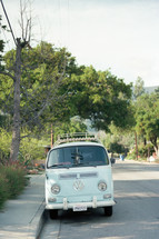 parked VW bus 