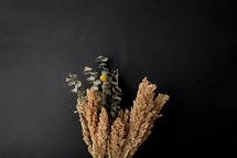 bouquet of dried plants 