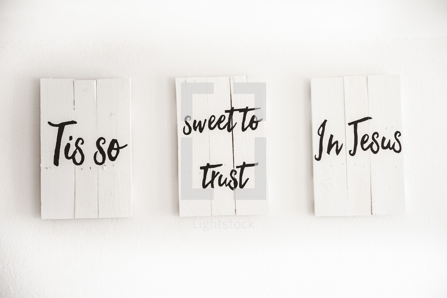 Tis so sweet to trust in Jesus 