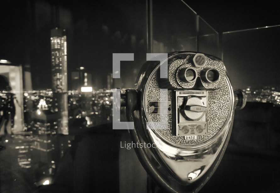 coin operated binoculars in NYC 
