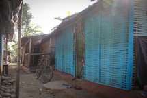bamboo huts in Nepal 