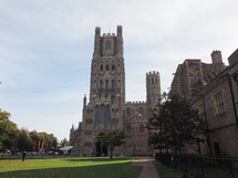Ely Cathedral formerly church of St Etheldreda and St Peter and Church of the Holy and Undivided Trinity in Ely, UK