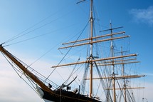 masts on a ship