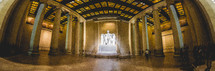 interior of the Lincoln Memorial 