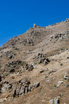 rocks on a mountainside 