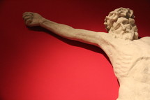 Sculpture of crucified Jesus 