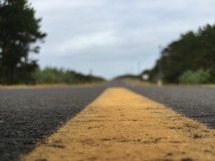 center lines on a road 