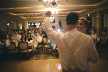 first dance at a wedding reception 