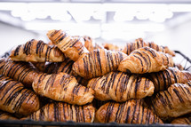 chocolate drizzled croissants 