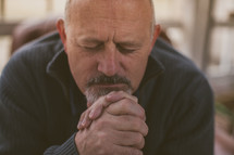 A man in prayer 