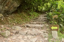 steps on a trail 