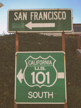 street sign pointing the way to San Francisco 