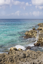 Caribbean Sea Coast at Cozumel Mexico
