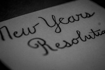 New Years Resolution 