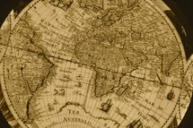 Antique world map 