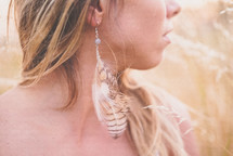 feather earrings 