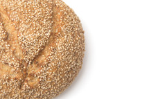 sesame seeds on a loaf of bread 