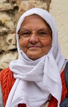 Bosnian Muslim elderly woman.