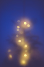bokeh lights on a Christmas tree 