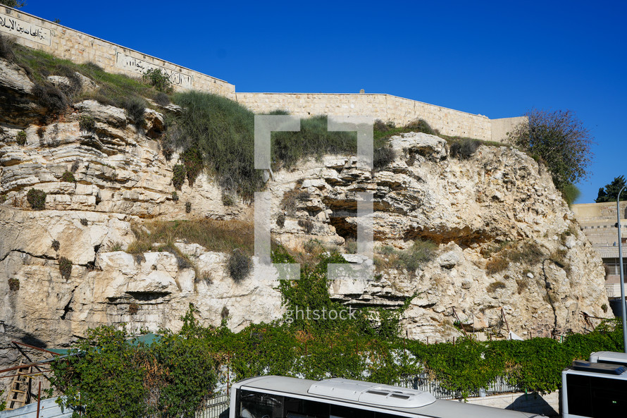 Skull Hill at The Garden Tomb Jerusalem