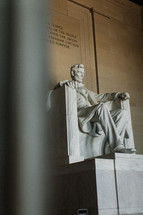 Lincoln statue at the Lincoln Memorial in Washington DC 