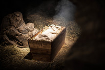 the manger where baby Jesus was laid