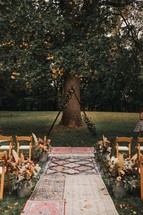 outdoor wedding ceremony set up 