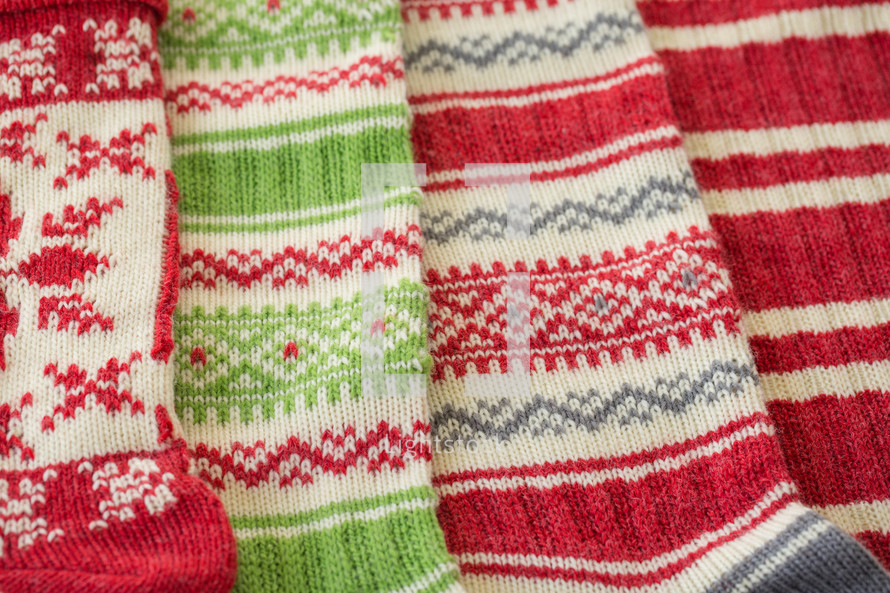 knit Christmas stockings 