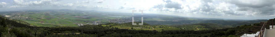 Panoramic view from Mt. Carmel