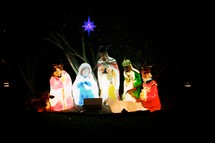 nativity with north star