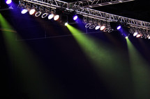Overhead stage lights