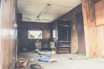 abandoned house interior 