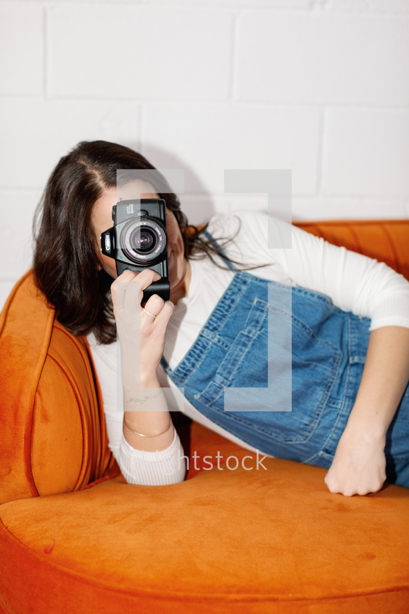 Woman taking a photo 