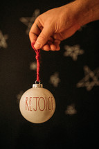 Rejoice Christmas ornament 