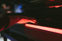 A man playing the piano.