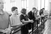 Kneeling for communion 
