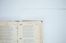 an old hymnal 