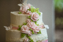 top of a wedding cake 