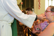 kneeling for communion 