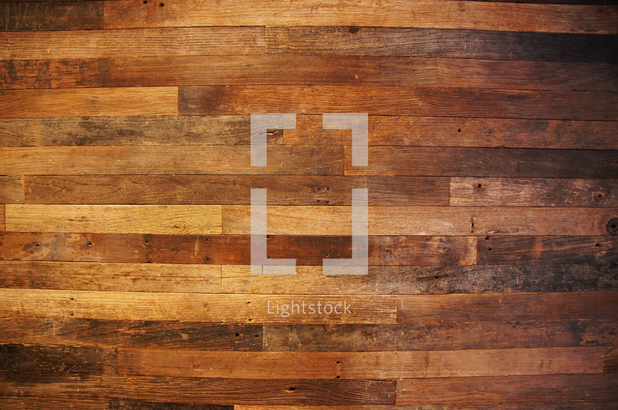 Wood texture salvaged lumber floor boards