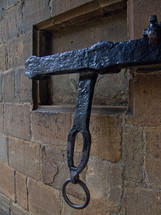 old metal gate door lock