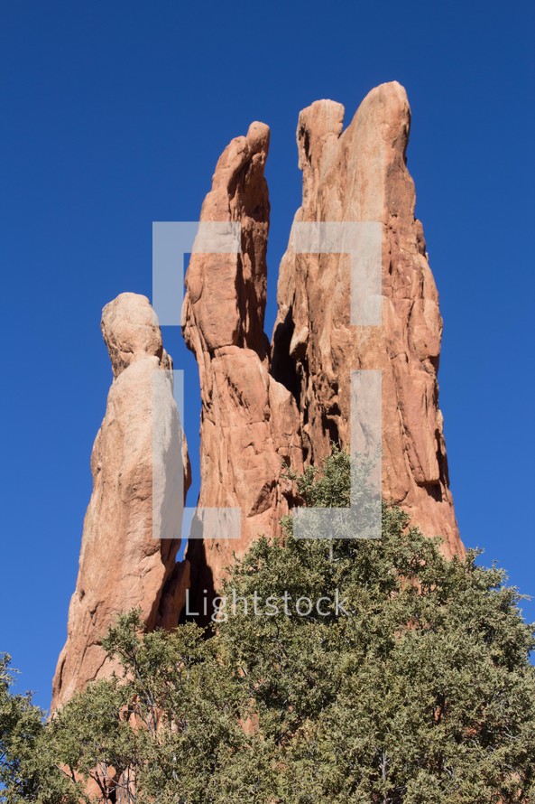red rock formations 