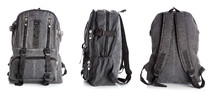 Backpack with clipping path on white background