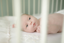 baby in a crib 