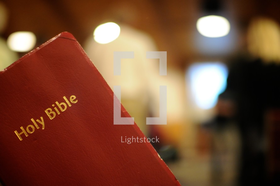Holy Bible in a church 