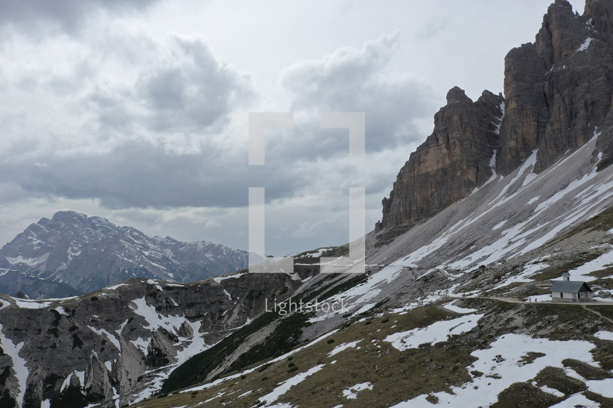 mountain landscape in the Dolomites in Italy