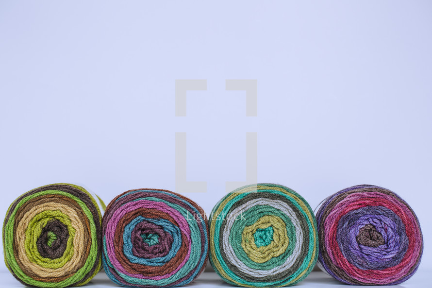 colorful yarn border 